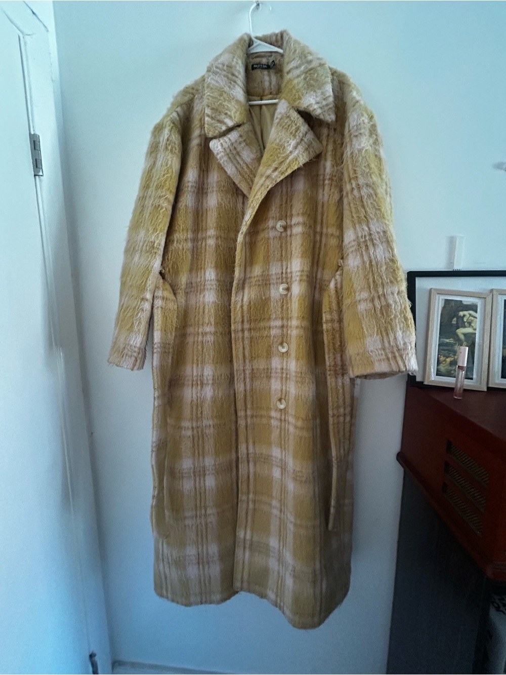Nasty Gal wool blend plus size trench coat
